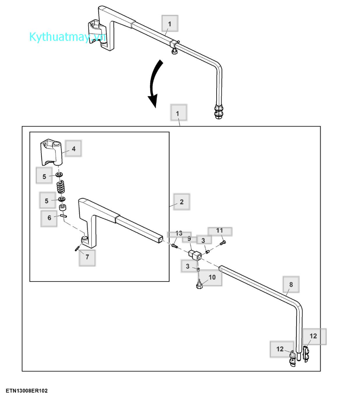 Giá đỡ gương chiếu hậu , RH - ST859096